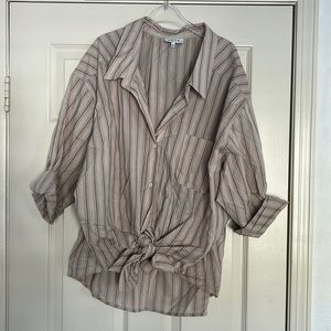 Oversized button down shirt